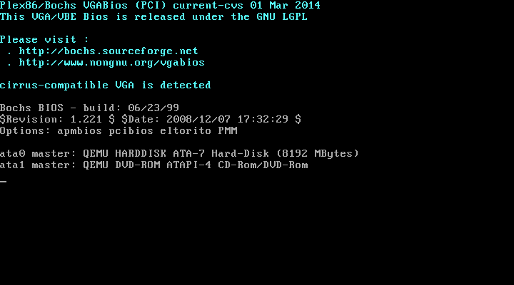 Plex86/Bochs VGABios
